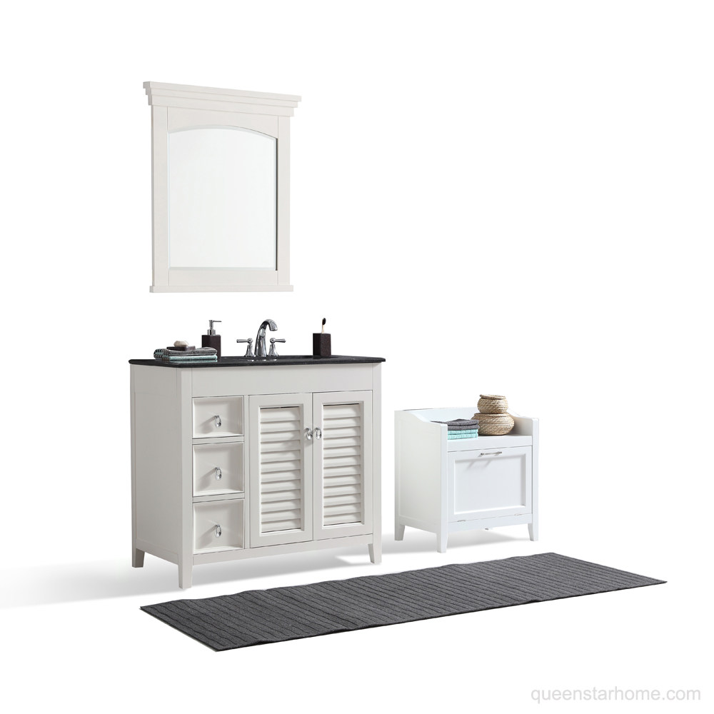 QS-AD06 36”R White bathroom vanity cabinet